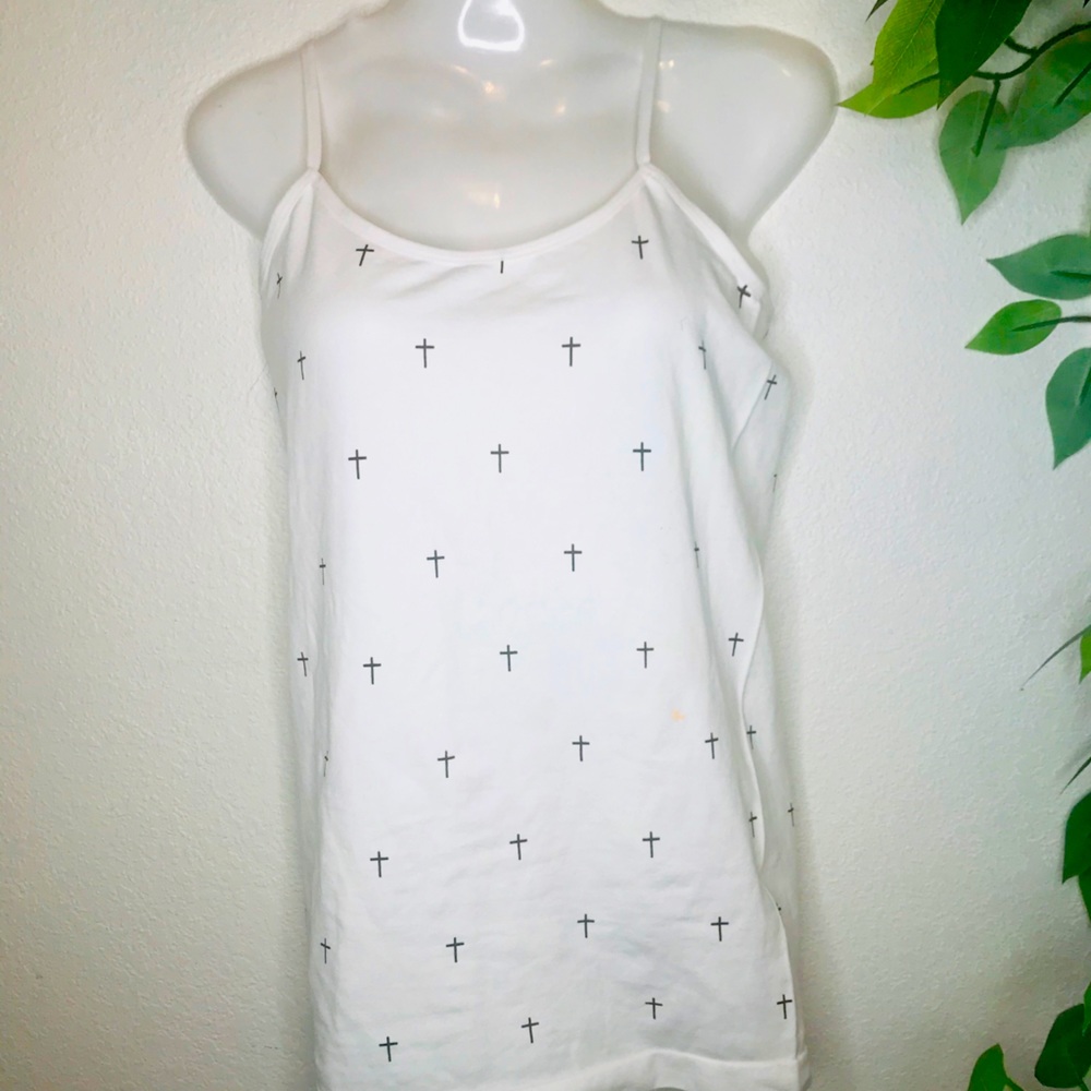 Joe Boxer White Cross Tank top!